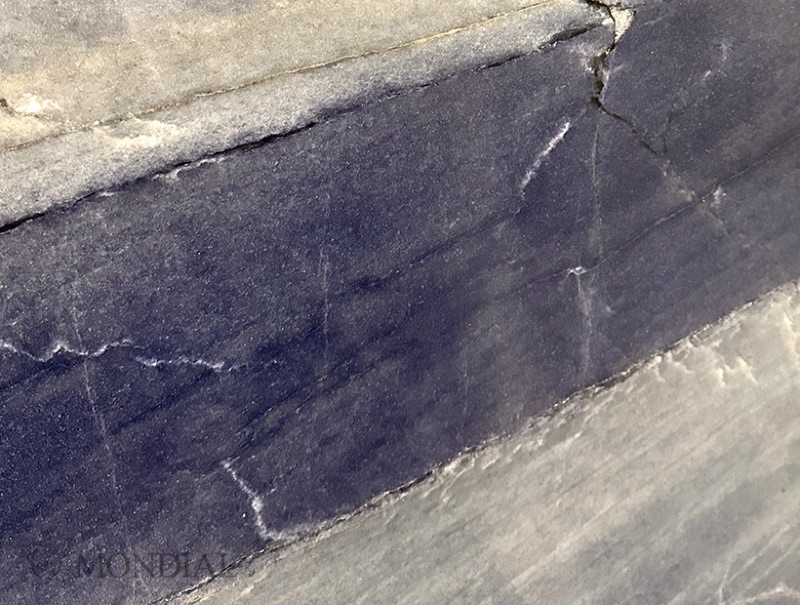 Azul Macauba natural stone slab