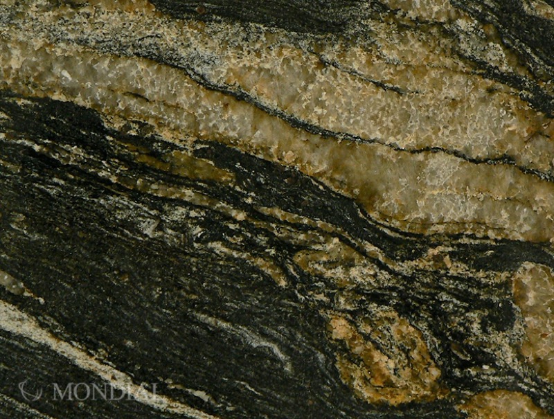 Black Amber natural stone slab