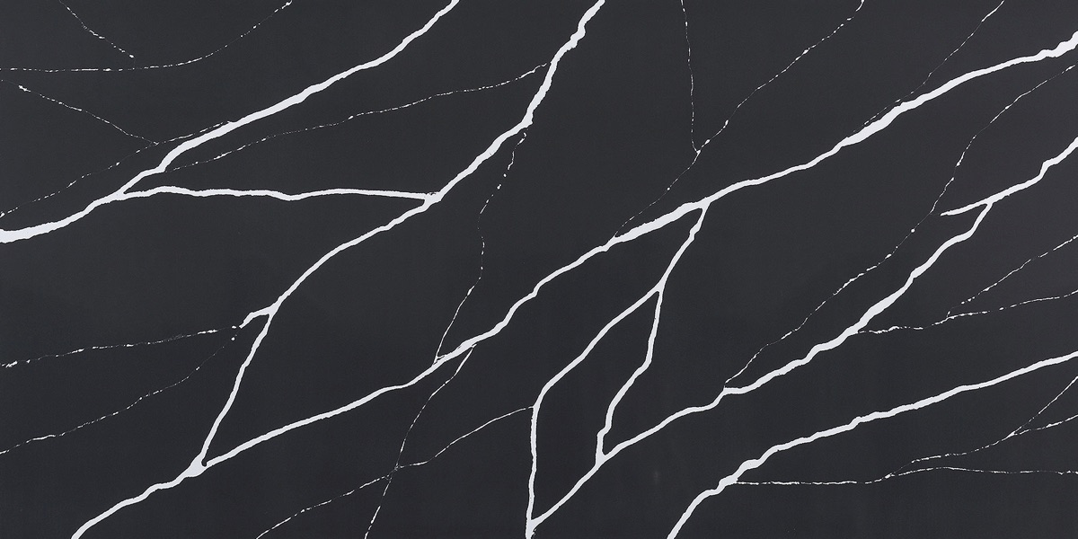 Black Quartz 1818 quartz slab